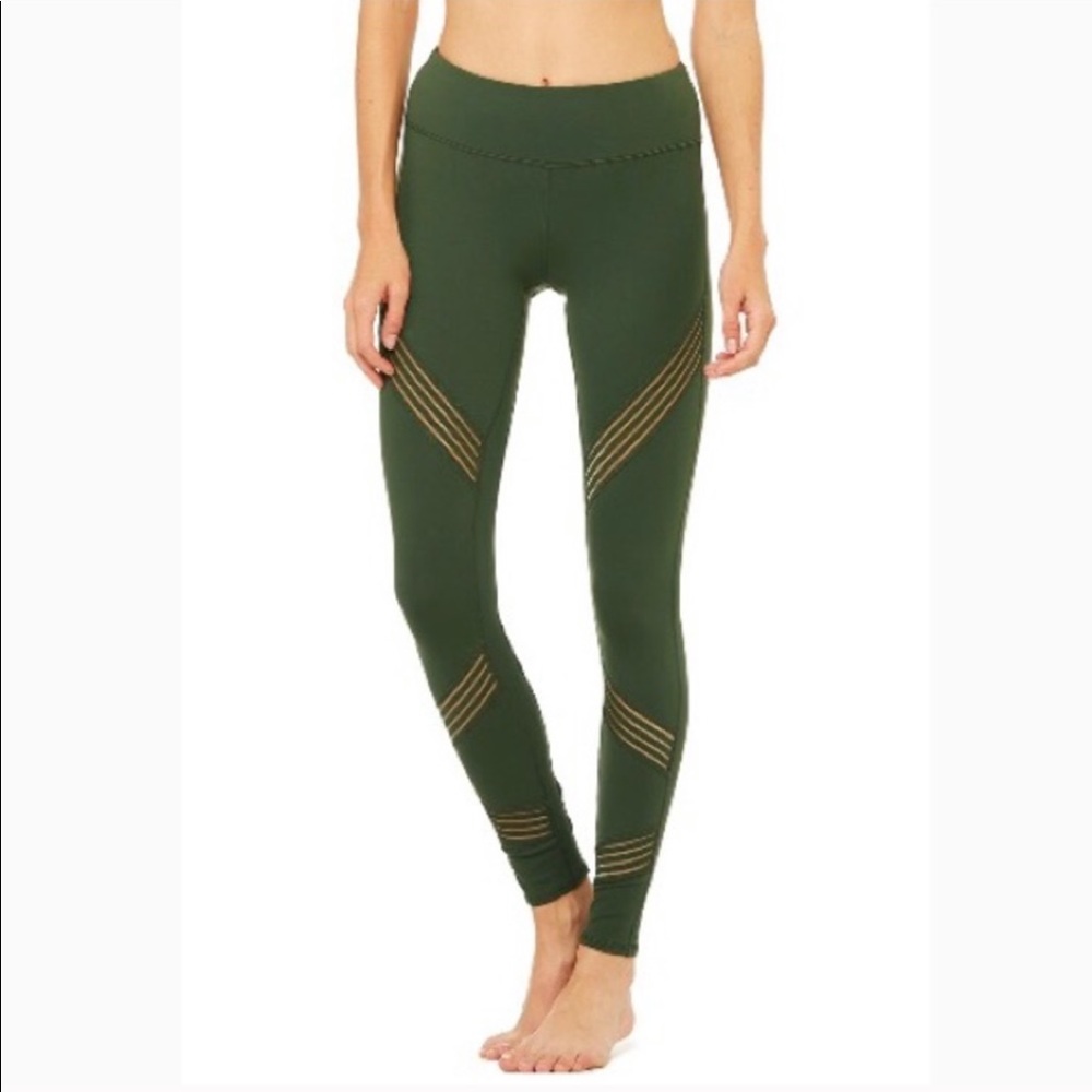 ALO Yoga Green Multi Legging Sz Large - Picture 12 of 15